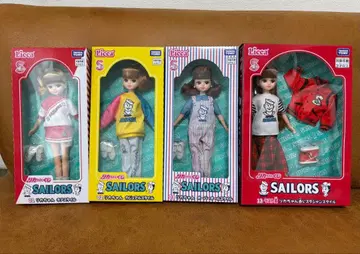 새상품 미개봉 리카짱 제일복권 라스트 원 SAILORS 인형 4체 세트
