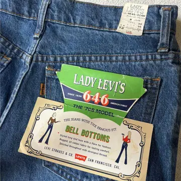 Levi's 646 플레어 데님 부츠컷 벨보텀 70s Y2K