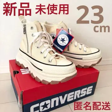 [ 미사용 새상품 ] 컨버스 트렉 웨이브 23 버터 화이트 지퍼 통굽