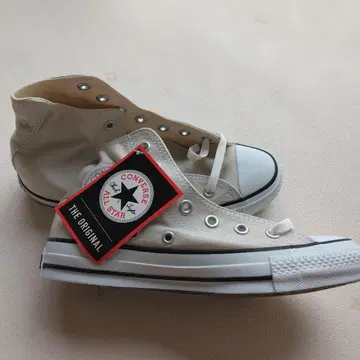 CONVERSE ALL STAR 베이지 하이컷 스니커즈