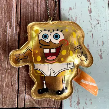 니켈로디언 Sponge Bob 스펀지밥 골드 키링
