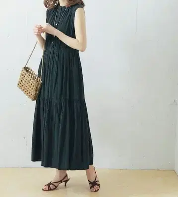 URBAN RESEARCH ROSSO 랜덤 핀턱 원피스