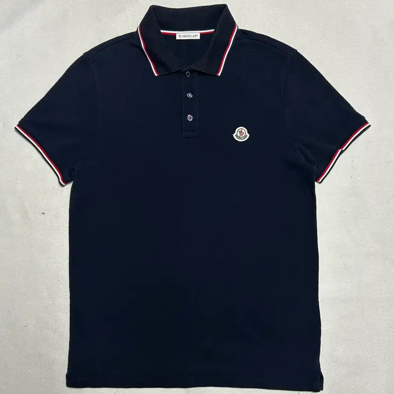 몽클레어 Navy 카라 반팔티 S