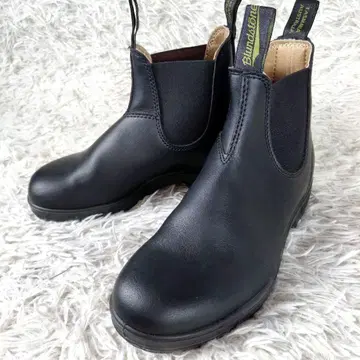 새상품급 Blundstone 사이드 고어 부츠 첼시 부츠 가죽 블랙
