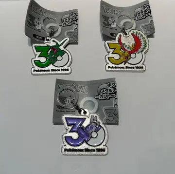 포켓몬 메탈 키링 30주년 기념 메탈 참 세트