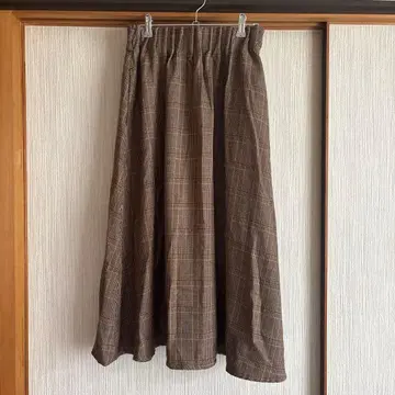 HEART MARKET 플레어 롱 스커트 브라운 계열 L