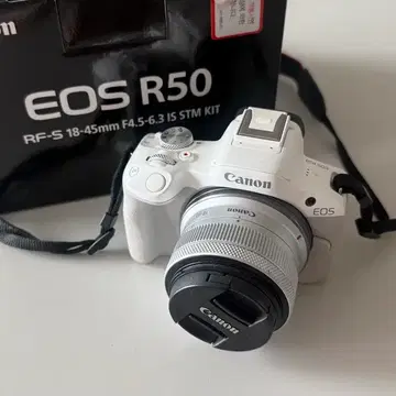 캐논 EOS R50 화이트 18-45mm lens kit | 브랜드 중고거래 플랫폼