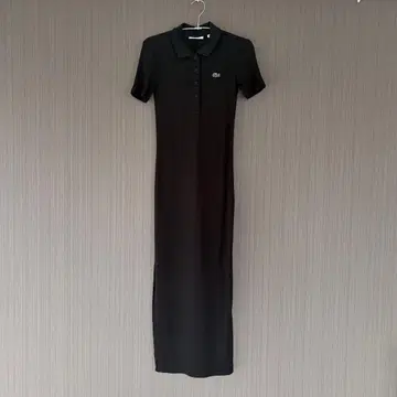 [ 완판템 ] LACOSTE 리브 니트 폴로넥 드레스 32