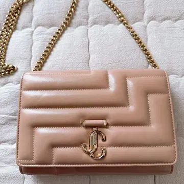 JIMMY CHOO Varenne Clutch 발레 핑크/라이트 골드