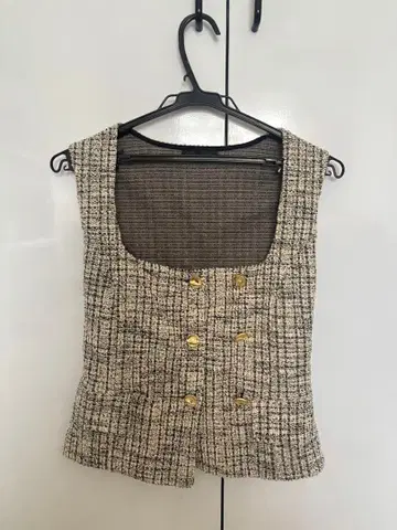ZARA 트위드 베스트