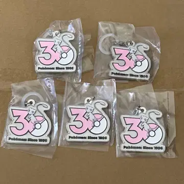 포켓몬 뮤우 메탈 키링 30주년 기념 가챠가챠 5종 세트