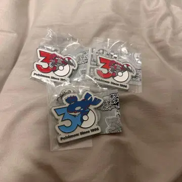 포켓몬 메탈 참 마스코트 30주년 그란돈 가이오가 세트