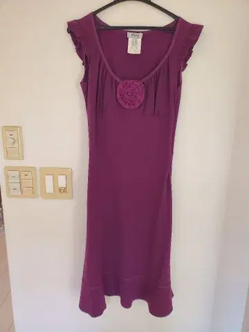 MOSCHINO CHEAPANDCHIC 퍼플 원피스