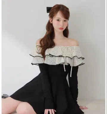 mmeeme Petite Dot Frill onepiece