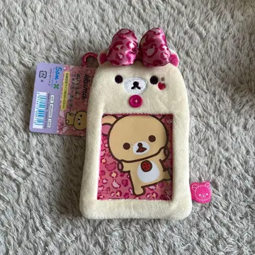 리락쿠마 봉제 인형 사진 키링