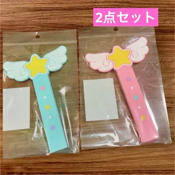 새상품 최애 큐트 엔젤 부채 그립 블루 핑크 생큐마트