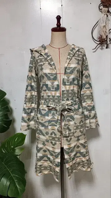 페어리 그런지 Natural VINTAGE GOA 오르티가 패턴 가운