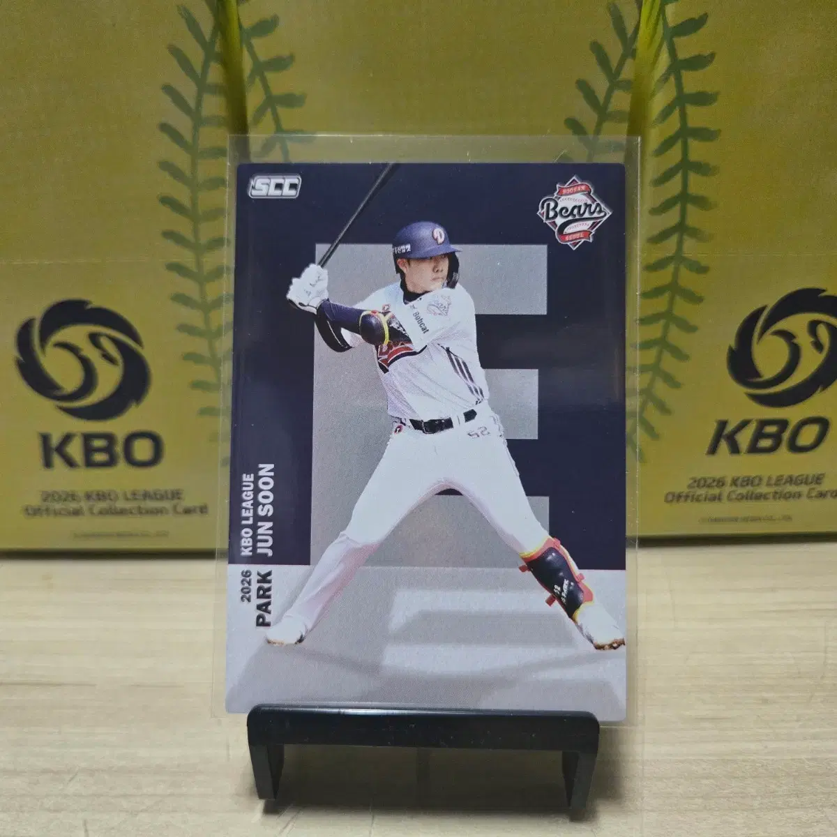 2026 scc kbo 오피셜 두산 박준순 알파벳 판매합니다.