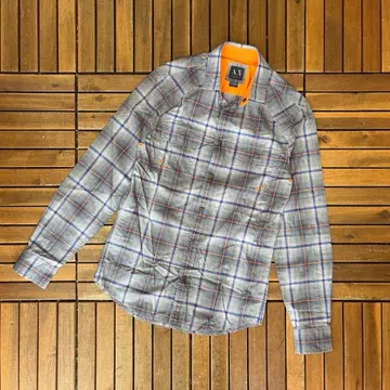 ARMANI EXCHANGE 체크 긴팔 셔츠