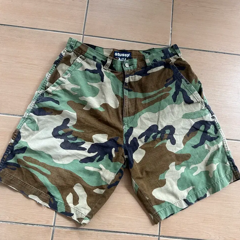 2000s Stussy Tiger Camo Shorts | Bunjang Global