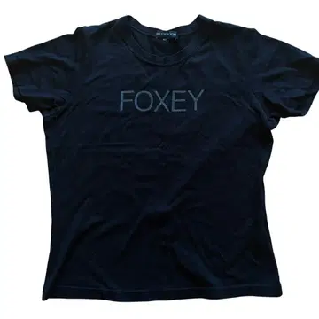 FOXEY 폭시 반팔 티셔츠 상의 블랙 42