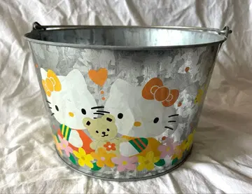 헬로 키티 양철통 키바 핸들 포함