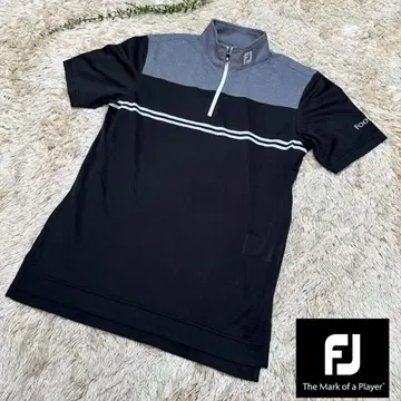 [ 미사용품 ] FJ 풋조이 골프 셔츠 남성용 M 블랙