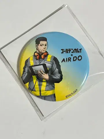 골든 카무이 AIRDO 콜라보 오가타 캔뱃지
