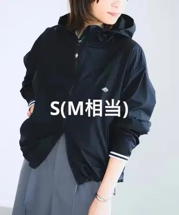 단톤 나일론 후드 코트 S(M 상당) 발수 코트 블랙