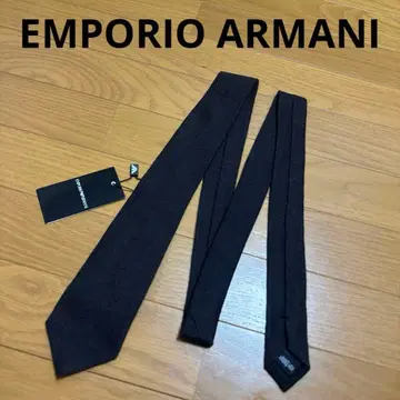 EMPORIO ARMANI 넥타이 블랙 계열 내로우 타이 남성용 택 포함