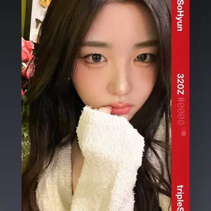 Triples Sohyun genuine sign polaroid sign polaroid fansign