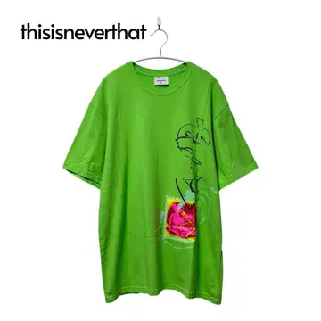 24SS thisisneverthat Graphic Tee 라임 형광