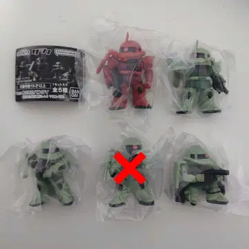 가챠 기동전사 건담 나라분데스. 자쿠 4종 세트