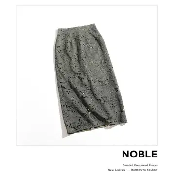 363h*새상품 NOBLE 보태니컬 레이스 롱 스커트