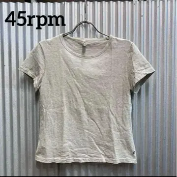 [새상품급] 45rpm T셔츠 반팔 코튼 그레이 사이즈 2