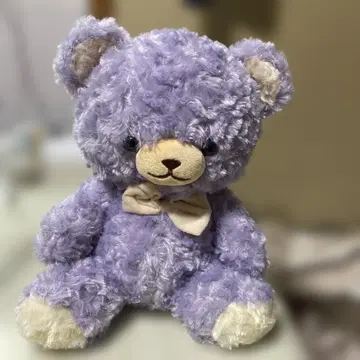 로즈 곰돌이 보라색 곰 봉제 인형