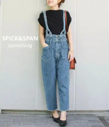 새상품급 스픽 앤 스팬 별주 SOMETHING 데님 살로펫