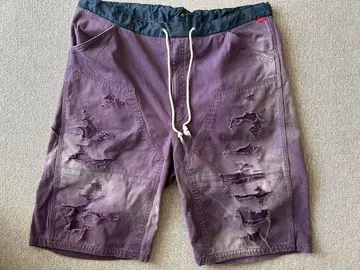 ANACHRONORM Double nee damage shorts
