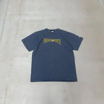 90s Volcom 로고 프린트 반팔 티셔츠 남성용