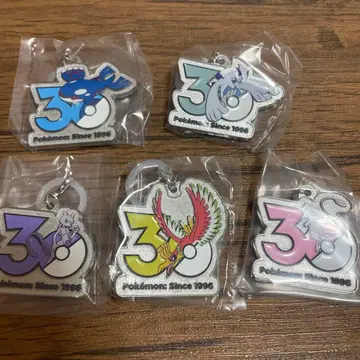 포켓몬 30주년 메탈 참 마스코트 5종