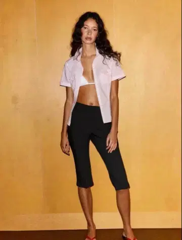 ZARA 블랙 숏팬츠 하프 팬츠