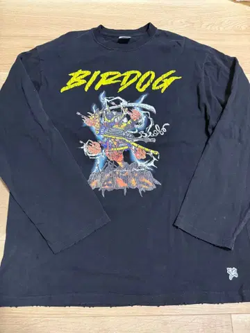 Birdog 롱 슬리브 T셔츠 블랙