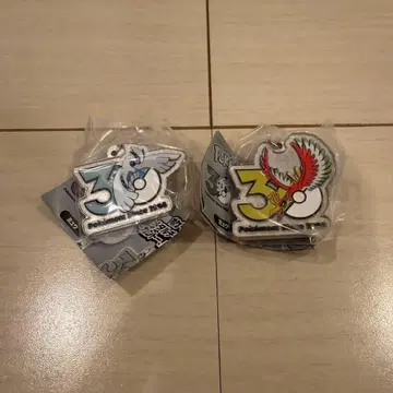 포켓몬 30주년 메탈 참 마스코트 호우오 루기아 2종 세트