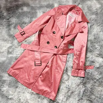 Pinky&Dianne 38 트렌치코트 핑크 출퇴근 폴리에스테르