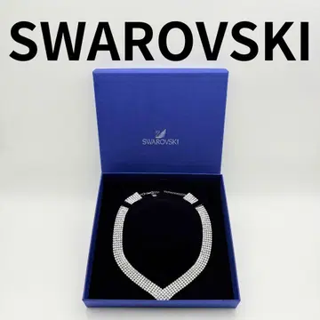 SWAROVSKI 스와로브스키 크리스탈 V자 초커 목걸이