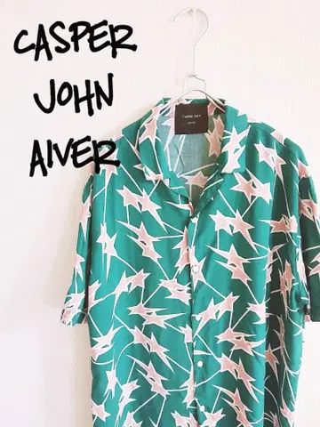 D221061 CASPER JOHN AIVER 올 패턴 반팔 셔츠