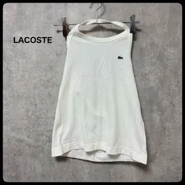 # LACOSTE 라코스테 화이트 베어탑 와펜 40