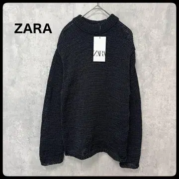 # ZARA 자라 하이넥 니트 스웨터 상의 블랙