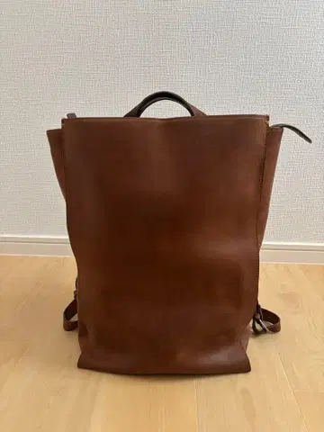 새상품급 츠치야 가방 오리진 오일 누메 백팩 브라운