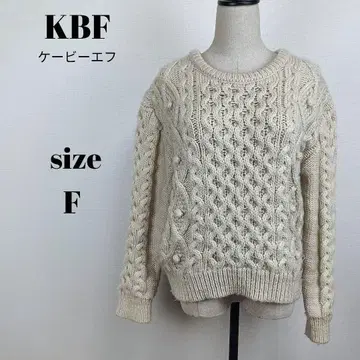 [ a2109 ] KBF 팝콘 케이블 니트 F 아이보리
